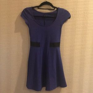 Purple American eagle mini dress with color block
